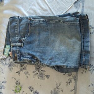 Hollister Blue Jeans with Distressed Hem